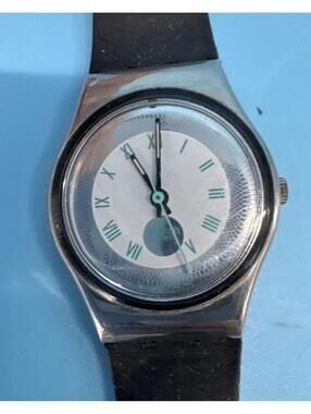 Swatch Malpensa LX109 1991 Standard Ladies 25mm Leather Vintage